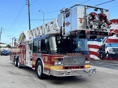 2002 American LaFrance LTI-100LT Crew Cab Fire Truck