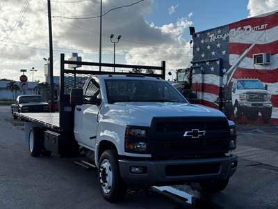 2021 CHEVY SILVERADO 5500HD, 16' FLATBED-DUMP BODY, 6.6L DURAMAX DIESEL, ALLISON AUTOMATIC, 1-OWNER