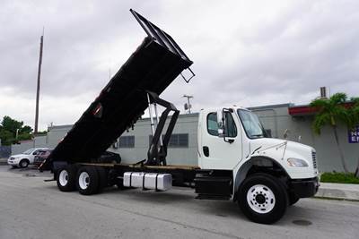 2015 Freightliner M2-106, Flatbed-Dump, Cummins ISL, Tandem Axle, 60k GVWR