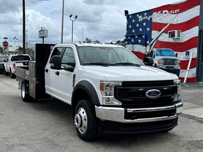 Ford F-550 12 ft Flatbed Truck - 350HP, 6 Speed Automatic