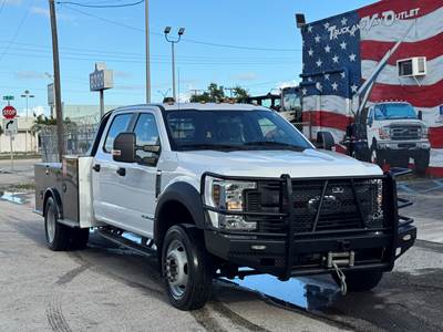 2018 Ford F-550SD With Hauling Utility Body by CM Truck Beds, 4X4, Power Stroke, Diesel, Low Engine Hours.