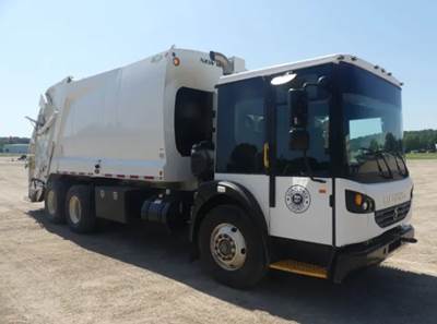 2021 DENNIS EAGLE PROVIEW REAR LOADER GARBAGE TRUCK, NEW WAY COBRA MAGNUM 25 YARDS, CUMMINS POWER
