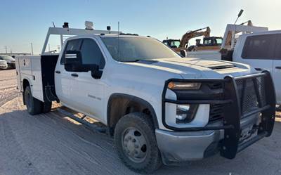 2020 CHEVY SILVERADO 3500HD UTILITY/SERVICE TRUCK, 4 DOORS EXTENDED CAB, 4X4, 8' BODY, 1-OWNER, CLEAN CARFAX