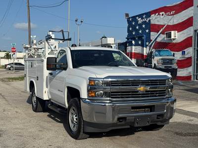 2018 CHEVY SILVERADO 2500HD, 8' KNAPHEIDE UTILITY/SERVICE BODY, 6.0L V8 POWER, 1-OWNER, FLEET MAINTAINED