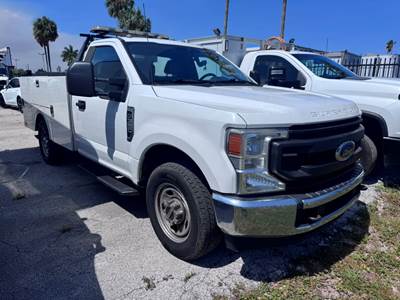 2021 FORD F-350 SUPER DUTY, TIRE SERVICE TRUCK, 9' BODY, AIR COMPRESSOR, LIFTGATE, GAS POWER, 10-SPEED AUTO