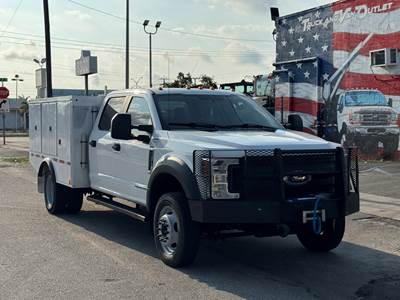 2018 Ford F-550 Super Duty 9' Utility/Service Truck, 6.7L Powerstroke, 4X4, One-Owner, Clean Carfax