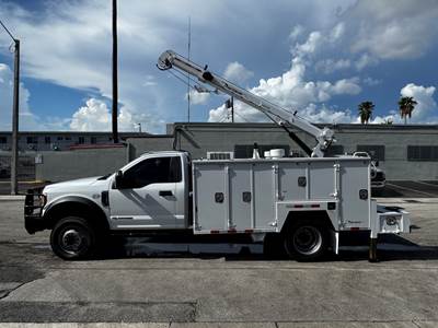 2021 FORD F-550SD MECHANIC TRUCK WITH MAINTAINER SERVICE BODY, 6,500 LBS / 20' REACH TELESCOPIC CRANE