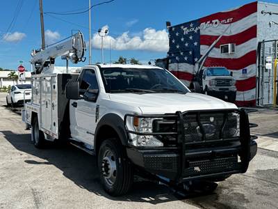2021 FORD F-550SD MECHANIC TRUCK WITH MAINTAINER SERVICE BODY, 6,500 LBS / 20' REACH TELESCOPIC CRANE