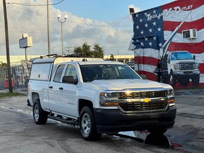 2019 CHEVY SILVERADO 1500 LD DOUBLE CAB, ARE ALUMINUM CAMPER, DESIRABLE 5.3L ECOTEC3 POWER, XTRA CLEAN
