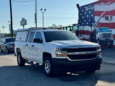 2019 Chevrolet Silverado 1500, Double Cab, 4X4, 5.3l, Aluminum Utility Bed Cap, Clean Carfax, 1-Owner