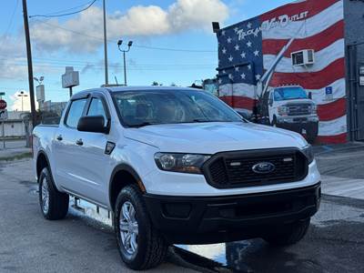 2019 Ford Ranger XL Crew Cab, 2.3L EcoBoost, 4x4, 1-Owner, Hard Folding Bed Cover, Xtra Clean, 1-Owner