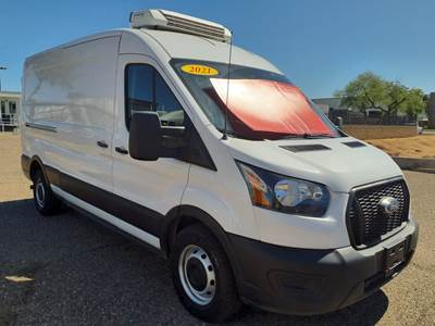 2021 Ford Transit  T-250 Midroof Refrigerated Cargo Van - Thermo King V320 MAX Reefer, 109k miles Fleet Maintained