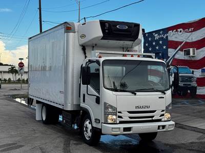 2017 ISUZU NPR-XD REFRIGERATED TRUCK, 16' INSULATED BODY, CARRIER SUPRA 860 W/ ELECTRIC STANDBY