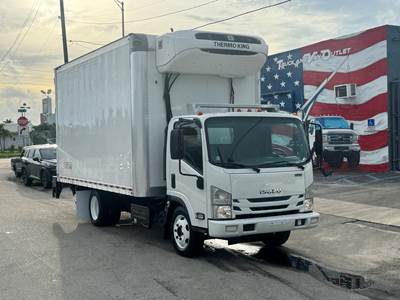 2019 ISUZU NPR-XD 16' REFRIGERATED TRUCK, RARE 102" X 103" BODY, 7 E-TRACK ROWS, ELECTRIC STANDBY, 99K MILES