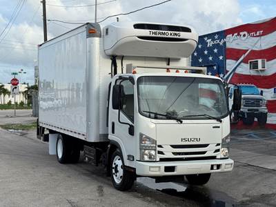 2018 ISUZU NPR-XD REFRIGERATED TRUCK, 16' INSULATED BODY, THERMO KING T-880R-50 REEFER, LIFTGATE, 1-OWNER