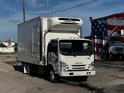 2019 ISUZU NQR REFRIGERATED TRUCK, 16' INSULATED BODY, THERMO KING T-680 STANDALONE REEFER, 1-OWNER