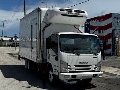 2019 ISUZU NQR REFRIGERATED TRUCK, 16' INSULATED BODY, THERMO KING T-680 STANDALONE REEFER, 1-OWNER