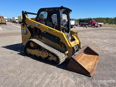 2022 Caterpillar 259D3 Two-Speed Compact Track Skid Loader-Joystick Steering, 72" Bucket