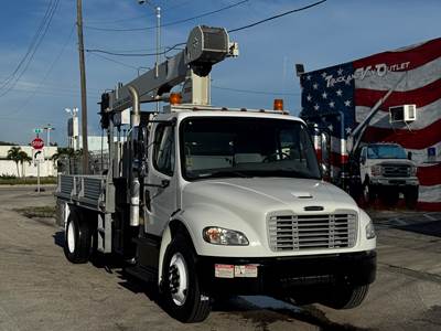 National 300C Truck-Mounted Boom / Crane 337C Model - on a 2014 Freightliner M2 106  Flatbed Body