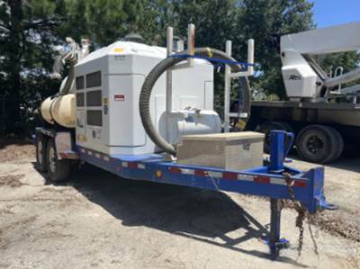 2022 MGS VACMASTER SYSTEM 1000, TRAILER MOUNTED, 500 GAL SPOILS TANK, CYCLONIC FILTRATION