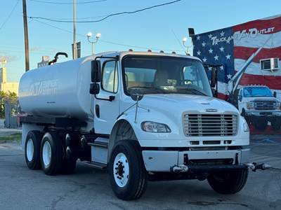 : 2020 FREIGHTLINER M2-106 4,000-GALLON WATER TRUCK – FRONT, REAR & SIDE SPRAYERS – CUMMINS ISL – ALLISON AUTOMATIC – ONLY 13K MILES