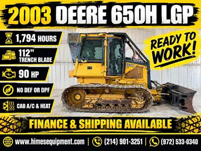 John Deere 650H LGP Dozer