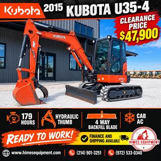 Kubota U35-4 Mini Excavator