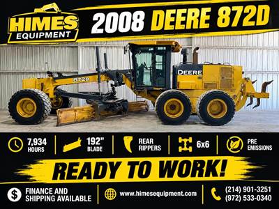 John Deere 872D Motor Grader