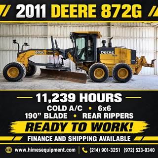 John Deere 872G Motor Grader