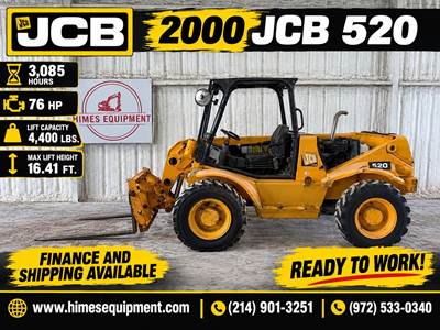 JCB 520 Telehandler - 4400lb Capacity, 19ft Lift Height