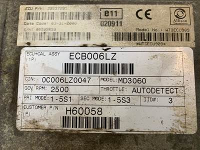 Allison MD3060 Transmission Control Module (TCM) For Sale | Beauceville
