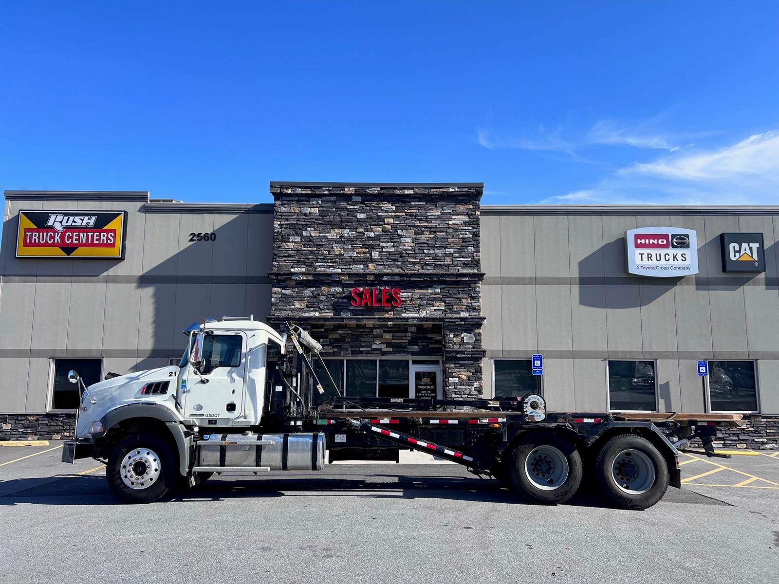 2021 Mack Granite 64B Roll Off Truck GALFAB Roll Off Body For Sale