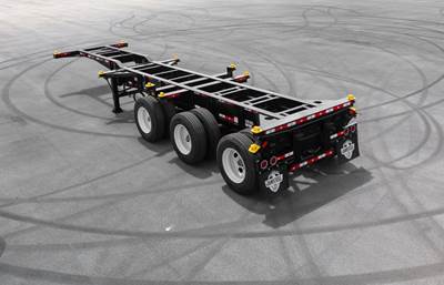 Jansteel 20'/40' TRIDEM COMBO Tri Axle Container Chassis - Spring