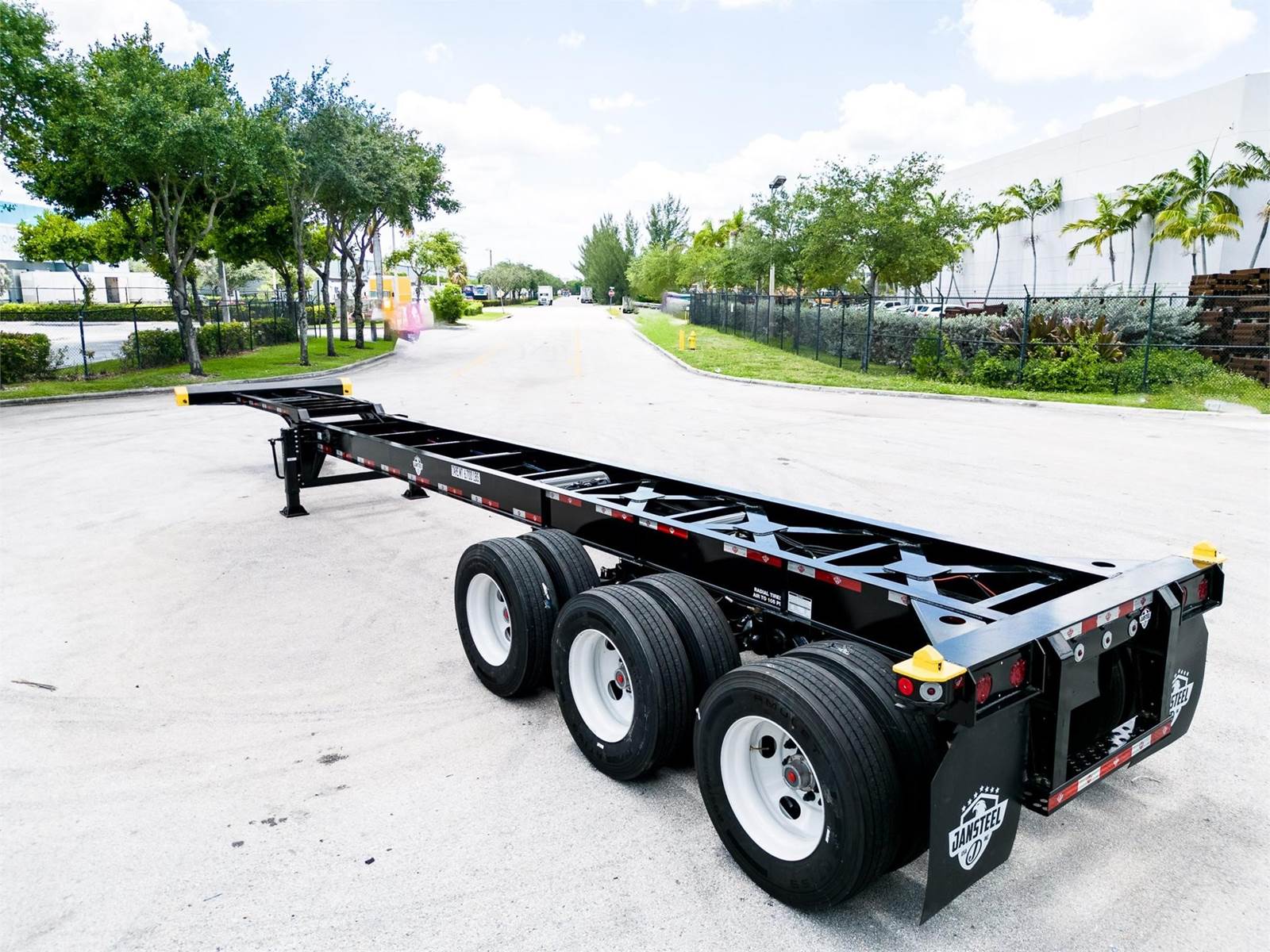 2023 Jansteel 40x96 Tri Axle Steel Container Chassis For Sale Miami