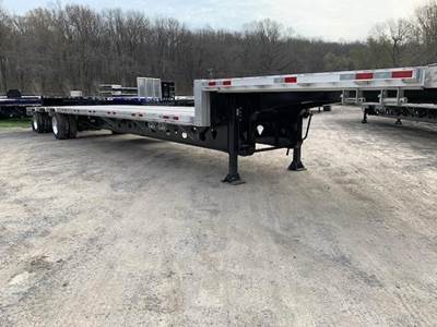 Manac 53x102 Combination Drop Deck Trailer - Air Ride, Sliding Spread Axle