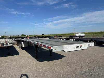 Benson 53x102 Aluminum Flatbed Trailer - Air Ride, Fixed Spread Axle