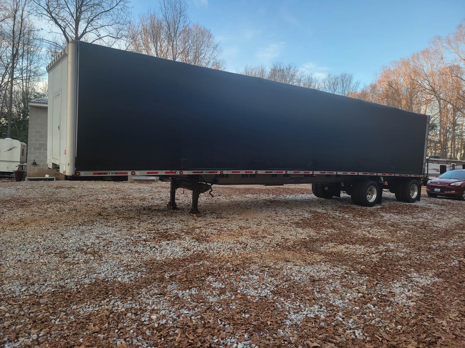 2000 Ravens 48' ALUMINUM FLATBED WITH QUICK DRAW SLIDING CURTA Curtain
