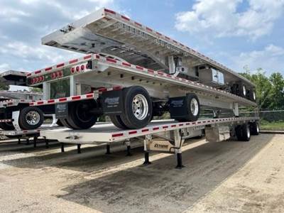 Extreme 53x102 Aluminum Flatbed Trailer - Air Ride, Sliding Spread Axle