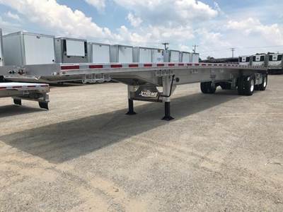 Extreme 48x102 Aluminum Flatbed Trailer - Air Ride, Spread Axle