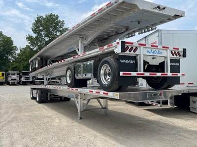 Wabash 48x102 Aluminum Flatbed Trailer - Air Ride, Fixed Spread Axle