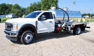 2025 Ford F-550 Sewer / Septic Truck - Iron-Vac 1250 Gallon Polished Aluminum Tank Body