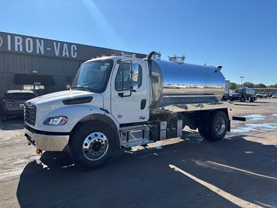 IN STOCK - 2026 Freightliner M2 Sewer / Septic Truck - Iron-Vac 2100 Gallon Aluminum Tank Tank Body
