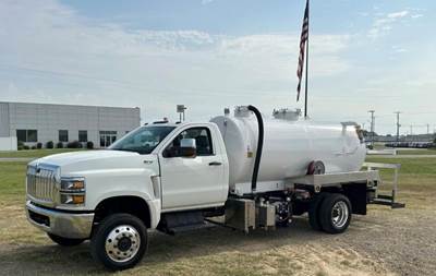 2025 International CV Sewer / Septic Truck - Iron-Vac 1500 Gallon Carbon Steel Split Tank 1200/300 Tank Body