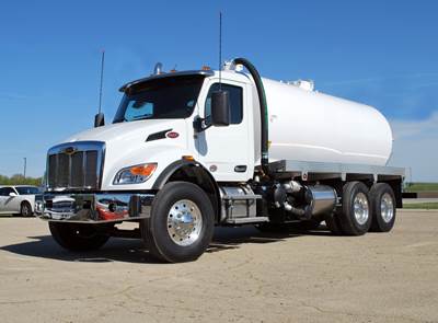 2025 Peterbilt 548 Sewer / Septic Truck - Iron-Vac 4200 Gallon Carbon Steel Vacuum Tank Tank Body