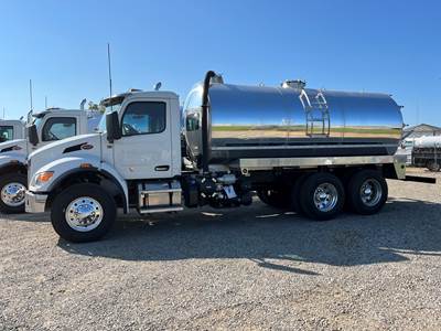 2025 Peterbilt 548 Sewer / Septic Truck - Iron-Vac 4200 Gallon Polished Aluminum Tank Tank Body