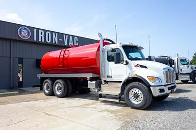2025 Peterbilt 548 Sewer / Septic Truck - Iron-Vac 4200 Gallon Steel Tank Body
