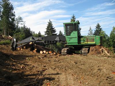 2014 John Deere 3754D Tracked Log Loader - Young 58” Grapple Grapple