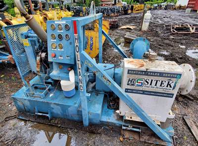 Holland skid-mounted Water Pump W/ cat 3024C 4 cylinder non-turbo diesel engine