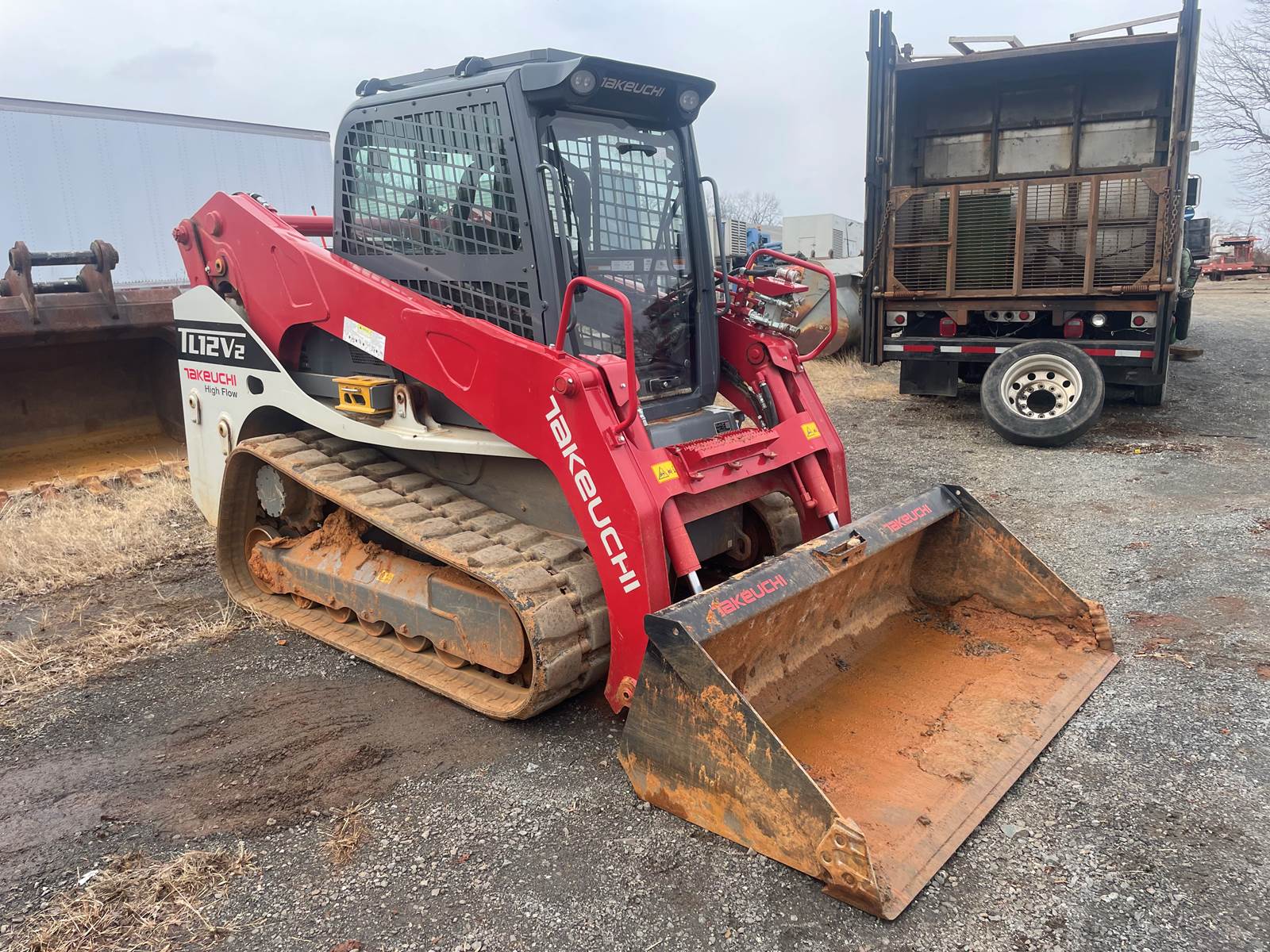 2022 Takeuchi TL12V2 Skid Steer Bucket For Sale, 150 Hours Saluda