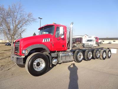 Mack Granite 64FR Cab & Chassis Truck - MP8-505M, 505HP, 12 Speed Mdrive Hd Automatic